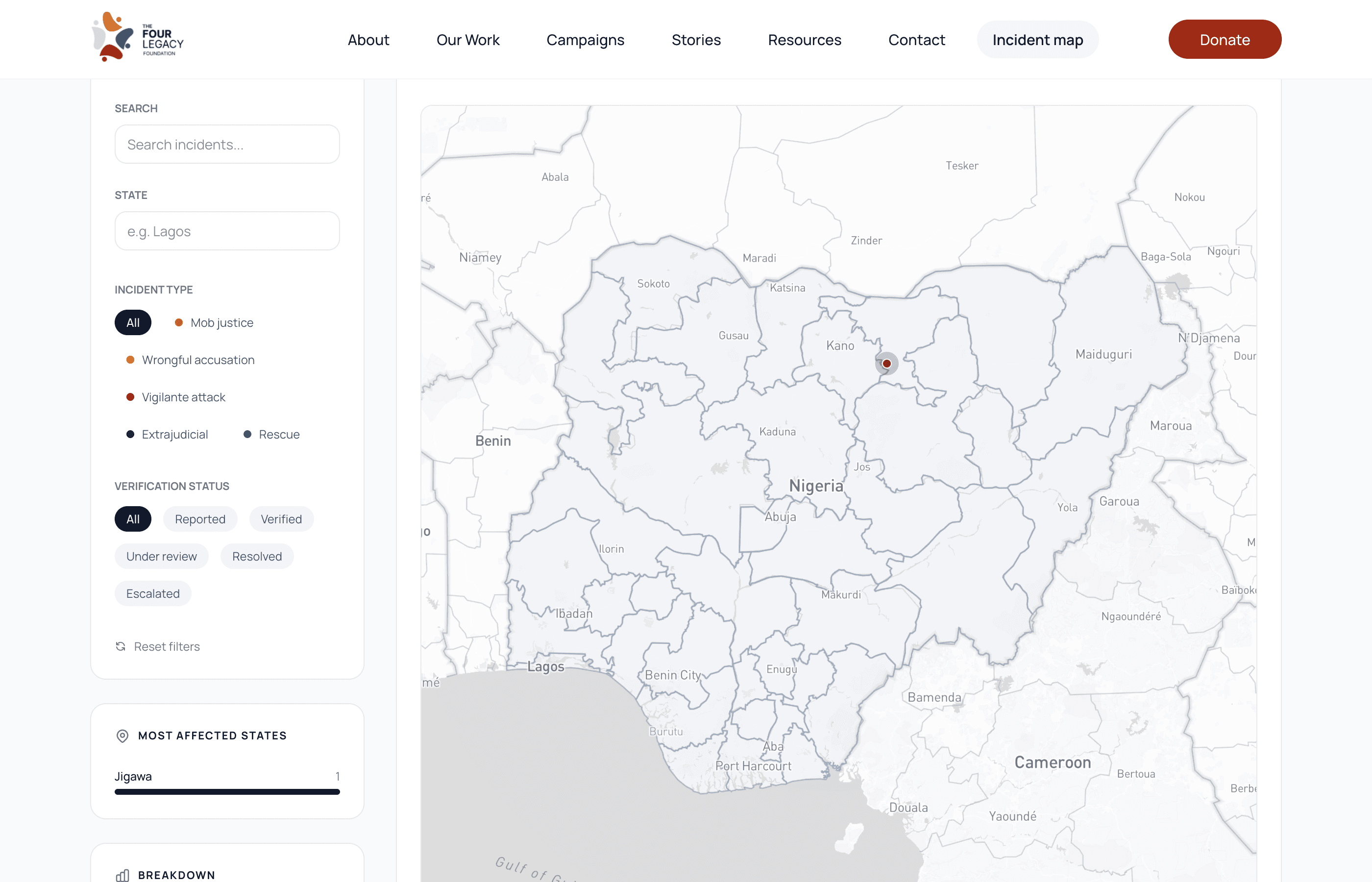 The Four Legacy Foundation screenshot 2
